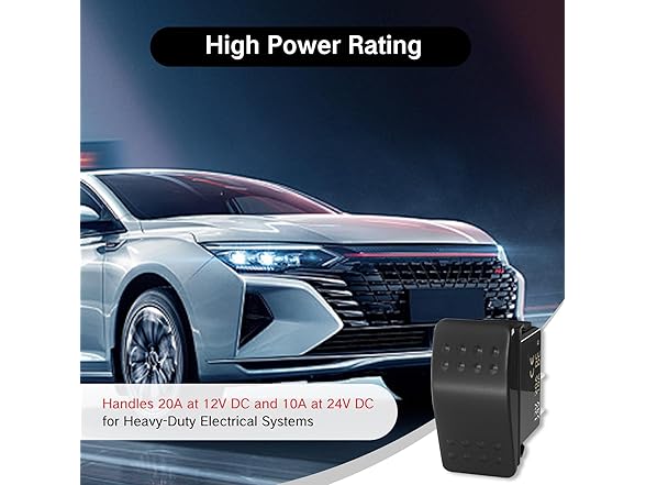 Rocker Switch 12V 20A Marine Waterproof