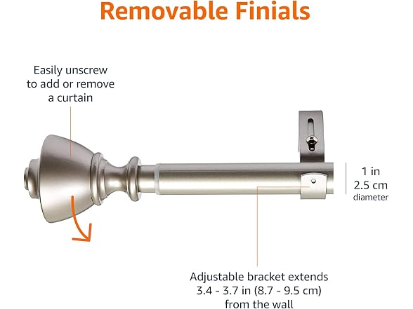 Amazon Basics Curtain Rods