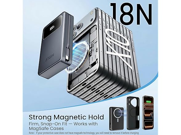 ATGIH 20000mAh Magnetic Wireless Power Bank - Gallery 3