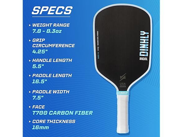 Dinkly Radial Pro Pickleball Paddle