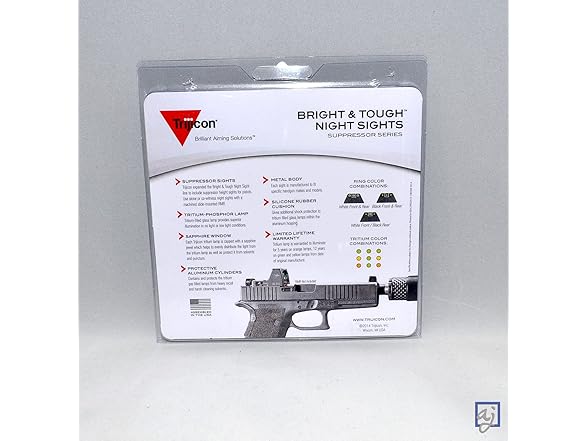 Trijicon Bright & Tough Suppressor Sights Black