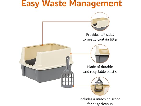 Amazon Basics Large Cat Litter Box