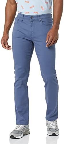 Amazon Essentials Men's Slim-Fit Pants, 5-Pocket Stretch Twill Design, Indigo, 33W x 30L