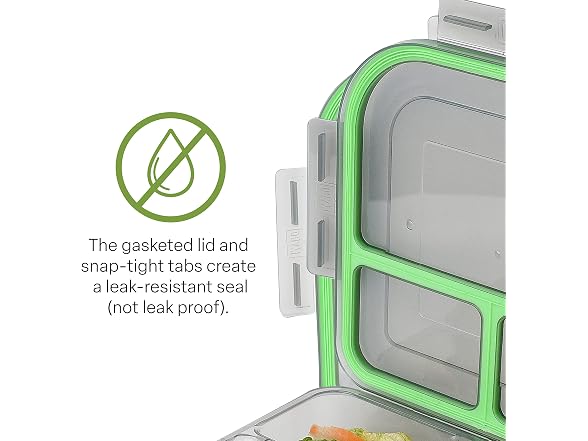 MyGo Container Small To-Go 3-Compartment Food Container