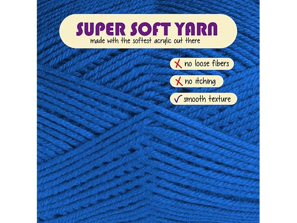 Hearth & Harbor Acrylic Yarn for Crocheting & Knitting