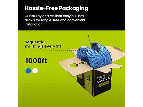 trueCABLE Cat5e Plenum (CMP)