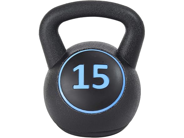 US Weight Plastic Kettlebell Set, 5/10/15 lb