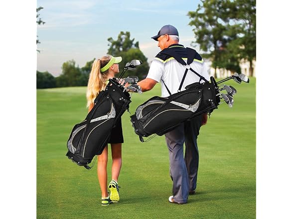 Mayjooy Golf Stand Bag, Portable Golf Bag w/8 Way
