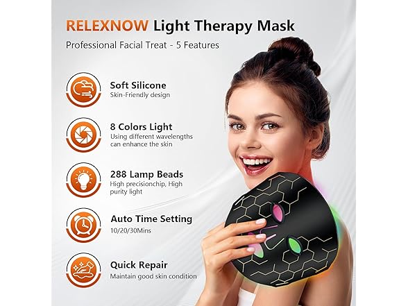 RELEXNOW Red Light Therapy for Face