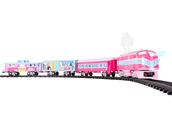 Mattel Barbie Battery Gauge Toy Train Set with Remote