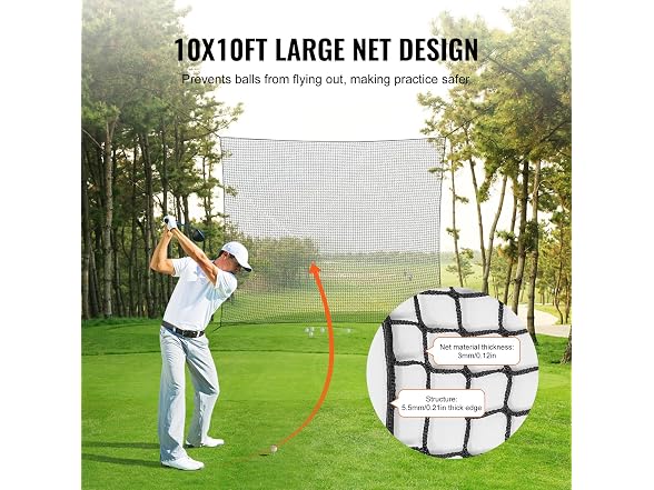 Golf Net, 10x10ft Golf Practice Net, Indoor