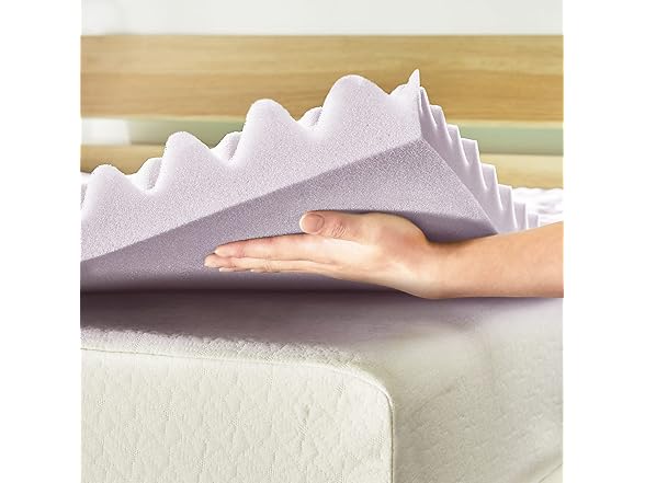 Mellow 2" 5-Zone Memory Foam King Mattress Topper