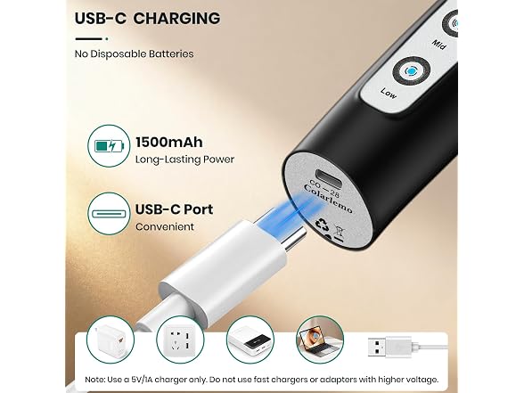 Milk Frother Handheld Rechargeable