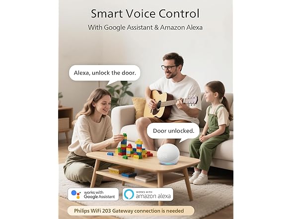 Philips DDL240X-1HB Bluetooth Fingerprint Smart Deadbolt