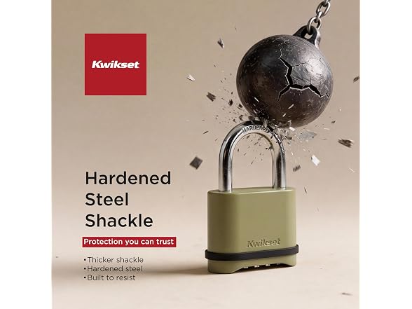 Kwikset Zinc Resettable 4-Digit Combination Padlock