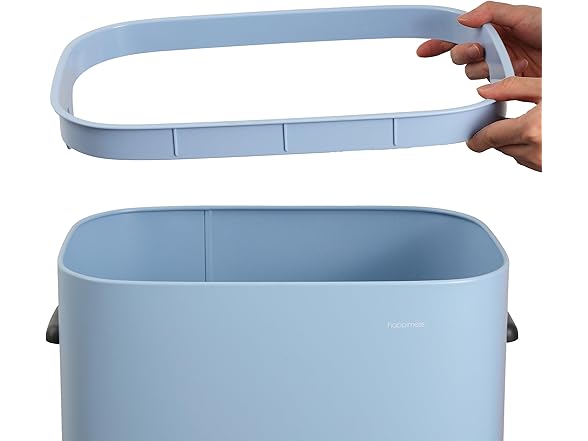 happimess Tammi Kitchen 14.5-Gallon Slim Metal  Trash Can