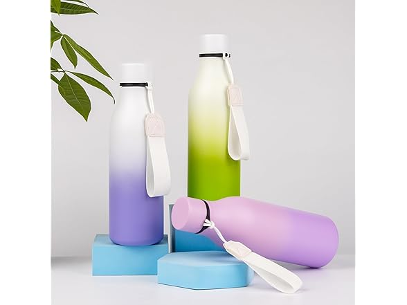 BJPKPK Insulated Water Bottles, 18 oz Lilac Elegance