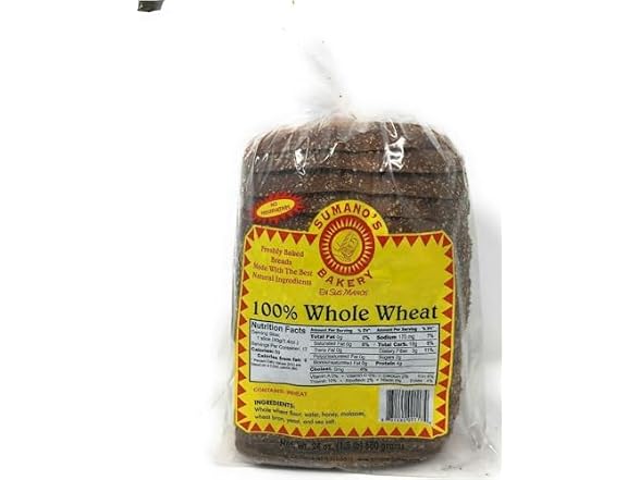 Sumanos Bakery 100% Whole Wheat Bread