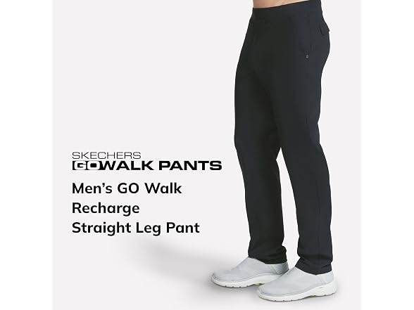 Skechers Men (XXL) Go Walk Slip Ins Straight Pants