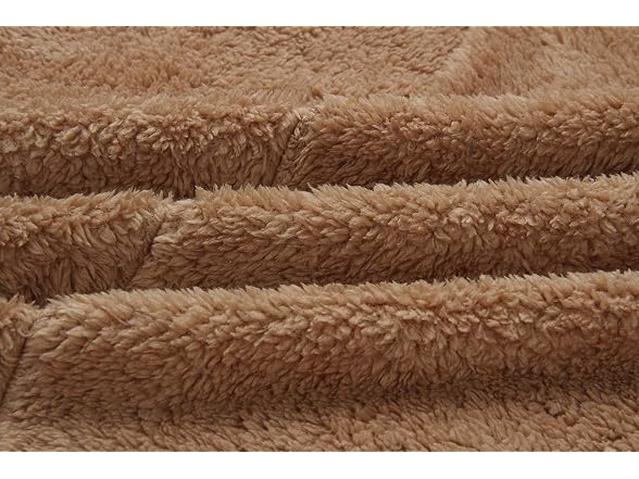 Angashion Women (L) Fuzzy Fleece Lapel Fur Jackets