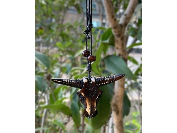 SL Steel Bull Skull Pendant