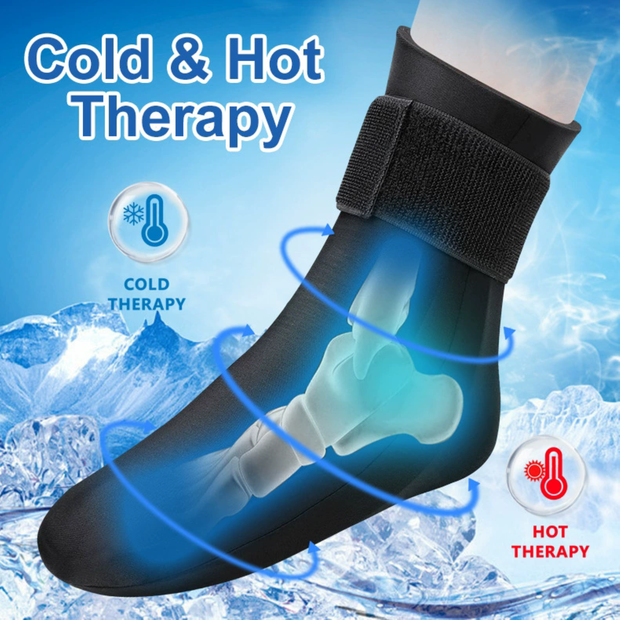 HELIOS Gel Cold Therapy Socks - Gallery 11
