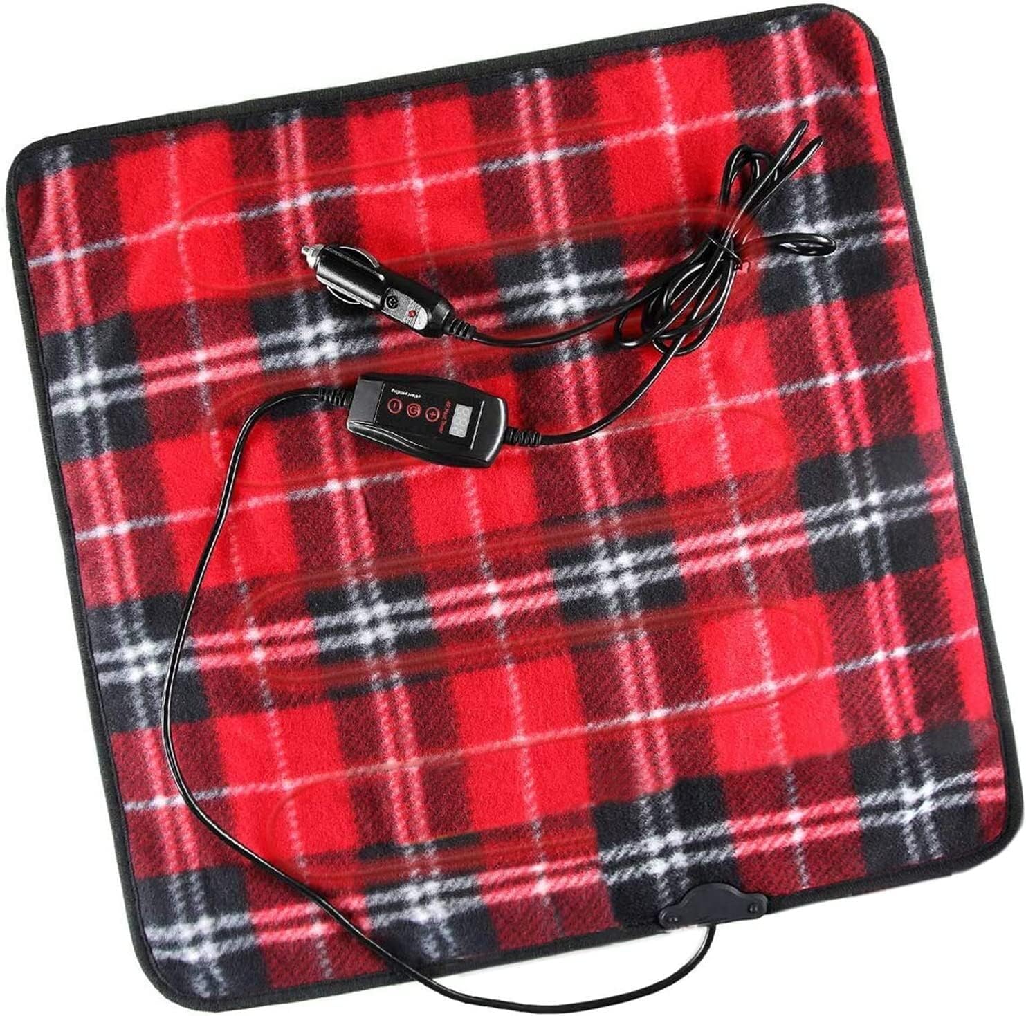 Zone Tech Red Plaid 12V Warming Pad - Gallery 6