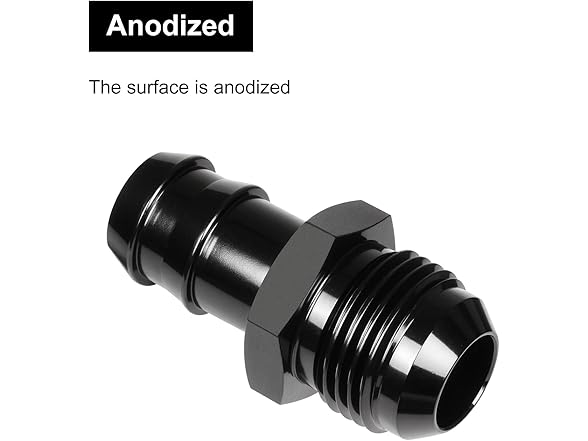 VehiMata 8AN to 3/8 Barb Fitting 2pc