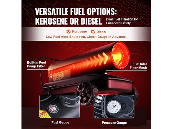  VEVOR Kerosene Forced Air Heater