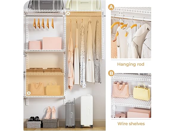 Wire Closet Organizer System