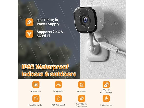 Jivcok 3MP 2K Window Camera