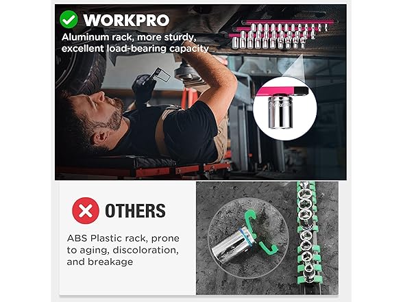 WORKPRO Magnetic Socket Organizer (Your Choice)
