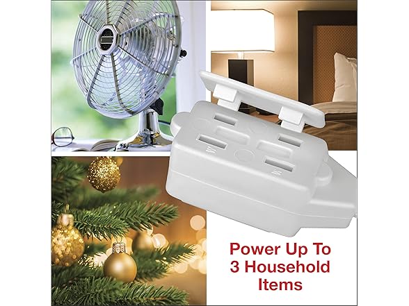 Clear Power 3 Outlet Indoor Extension Cord (2-Pack) 16/2 SPT-2