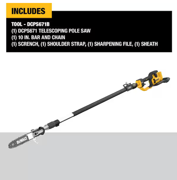 Dewalt DCPS671B FLEXVOLT 60V MAX 10 in. Pole Saw - Gallery 6