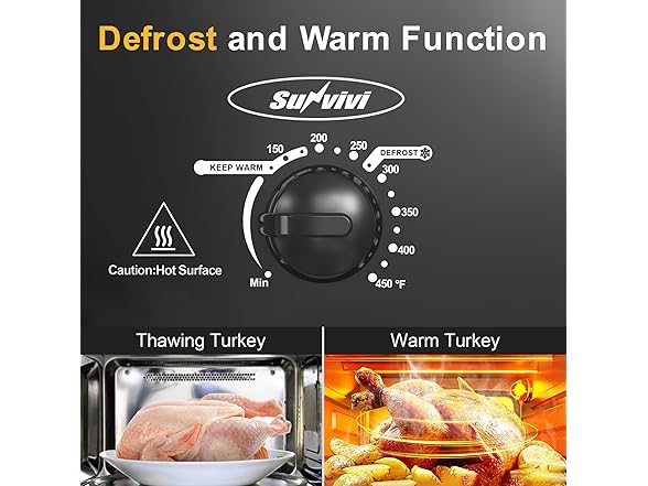 Sunvivi 14 Quart Roaster Oven