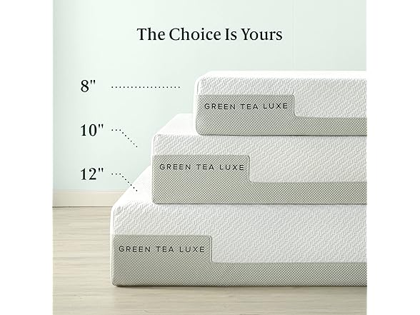 ZINUS 10 Inch Green Tea Luxe Memory Foam Mattress