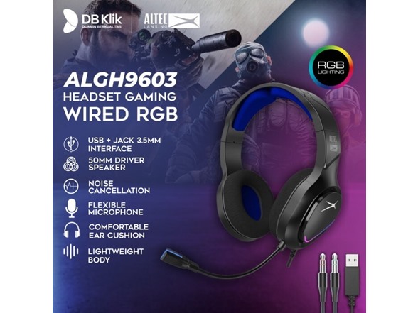 Altec Lansing ALGH9603 LED Wired Gaming Headset
