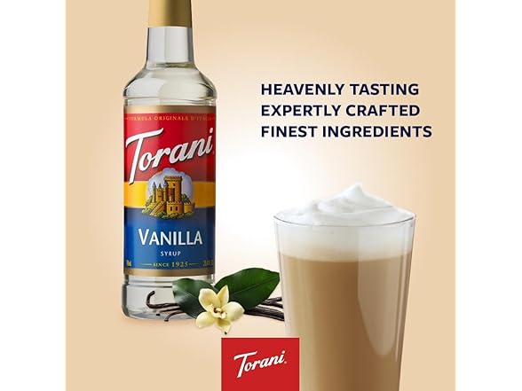 Torani® Vanilla Syrup (750 mL /25.4 oz )