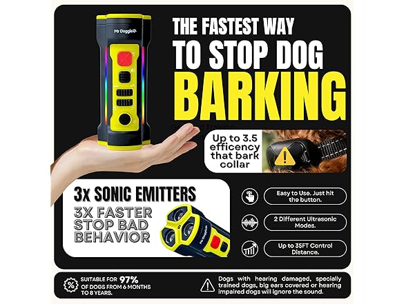 Mr Doggie Anti Barking Device for Dogs