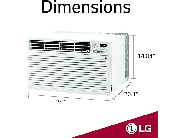LG 10,000 BTU ELECTRONIC THRU THE WALL AC