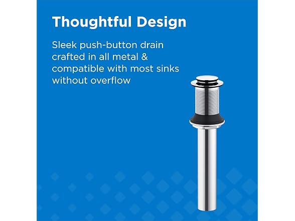 Gerber 1-1/4 in. Touch-Down Bathroom Sink Drain