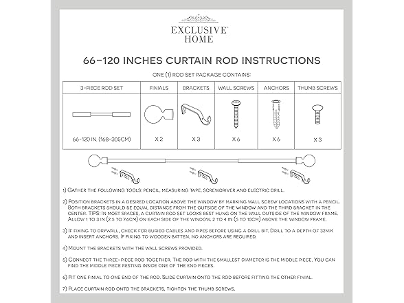 EXCLUSIVE HOME Vine 1" Curtain Rod