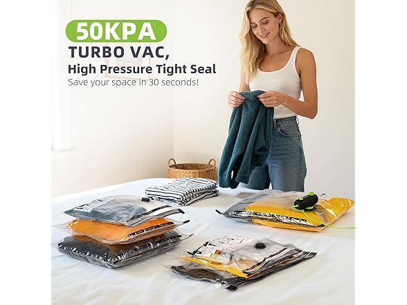 CrazyFeb Vacuum Bags for Travel