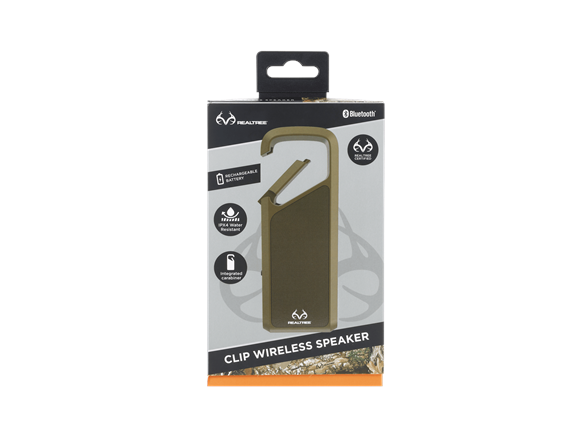 Realtree Wireless Speaker with Carabiner