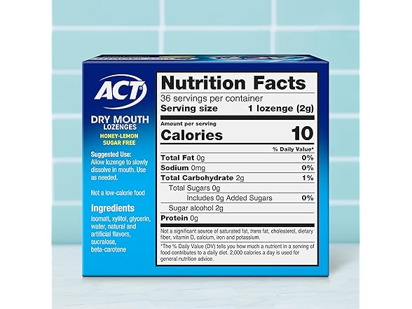 ACT Dry Mouth Lozenges 36ct