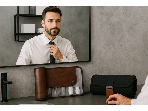Men’s Travel Toiletry Bag- Choose Color