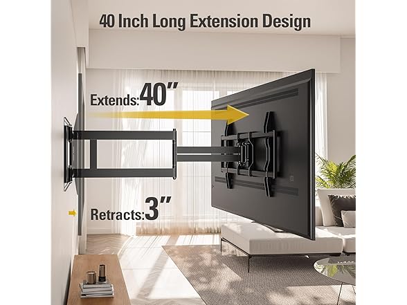 Mounting Dream Long Arm TV Wall Mount | 42-90"
