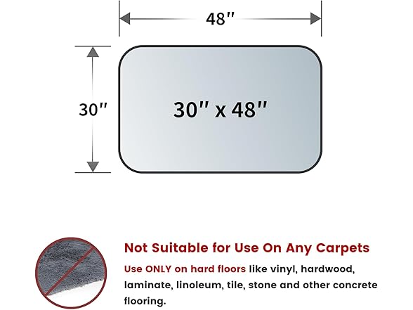 Yecaye Office Chair Mat