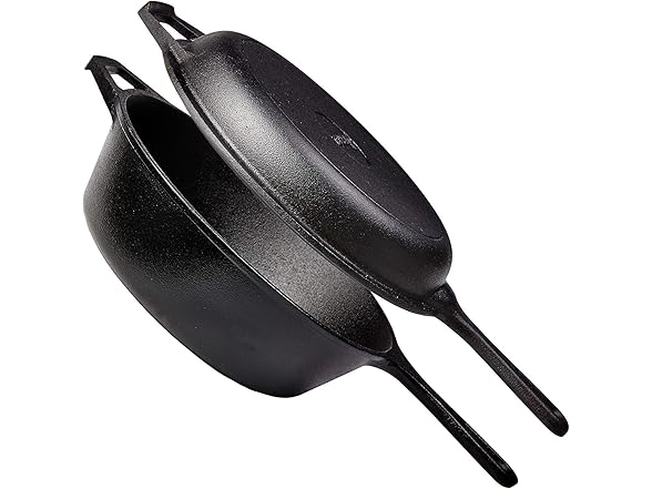 Cuisinel Cast Iron 2-In-1 Multi Cooker Set