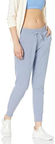 Amazon Essentials Women's Fleece Jogger Sweatpant (Available in Plus Size), Indigo Blue Heather, X-Small